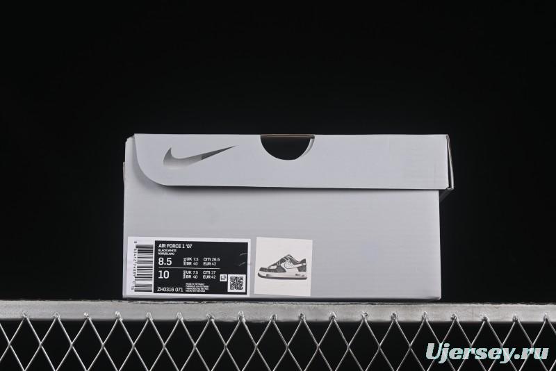 Nike Air Force 1'07 Low Denim Casual Sneakers with Full-Length Air Cushion - ZH0316-071