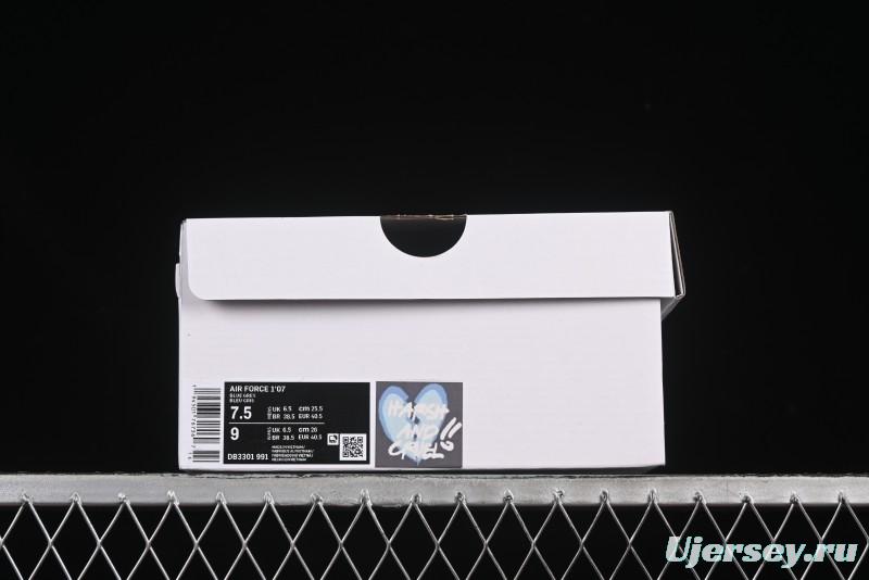 Nike Air Force 1'07 Low "Blue Star Love" 520 Series Limited Edition Casual Sneakers - DB3301-991