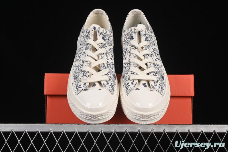 Converse Chuck 1970s Low Top Casual Sneakers with Paisley Pattern - A15752C