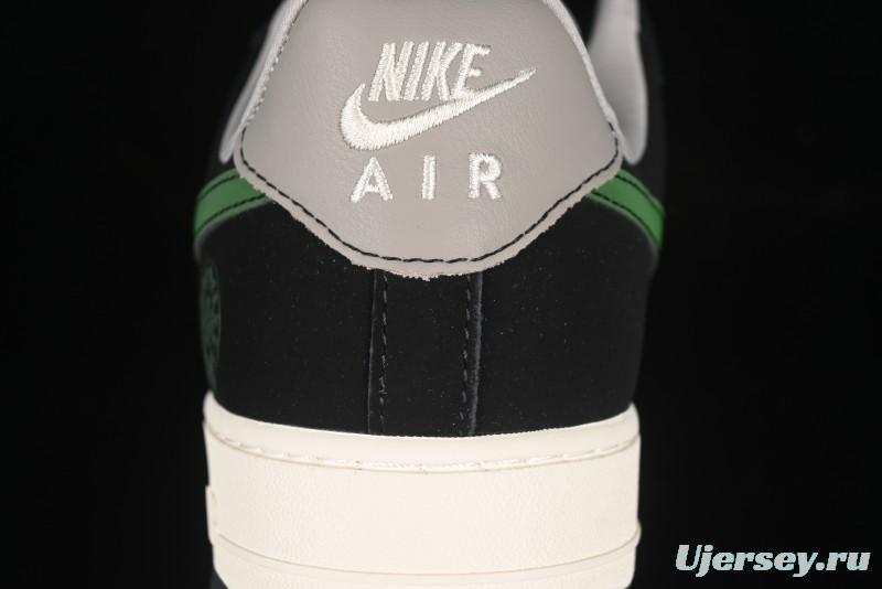 Nike Air Force 1'07 Low Chrome Hearts Collaboration Black Green Swoosh Casual Sneakers - KK1988-074