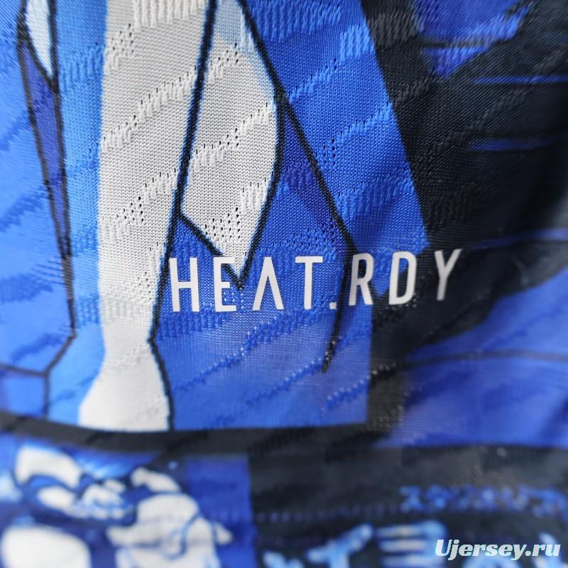 Player Version 2025 Japan Blue with Anime Characters Jersey