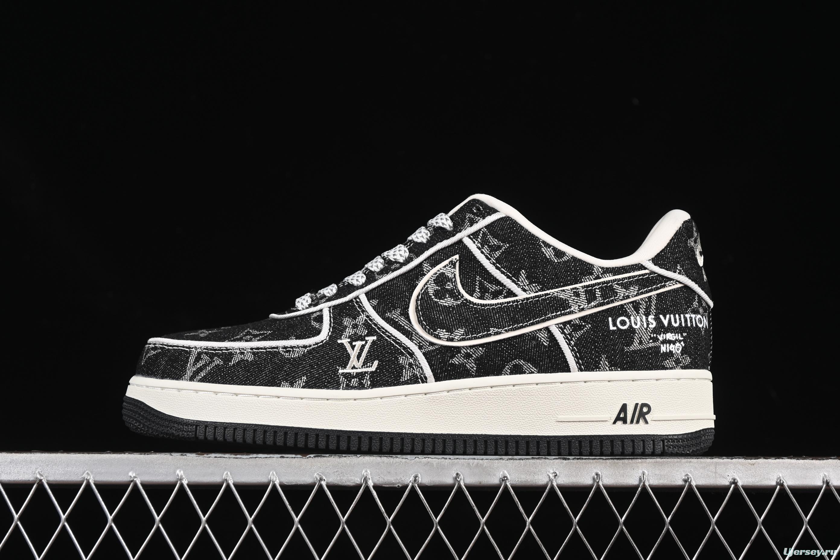 Nike Air Force 1'07 Low LV Collaboration Dark Denim Low-Top Casual Sneakers - SC9207-531