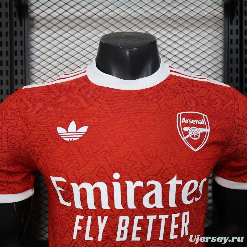Player Version 25/26 Arsenal Red Pre-Match Special Jersey