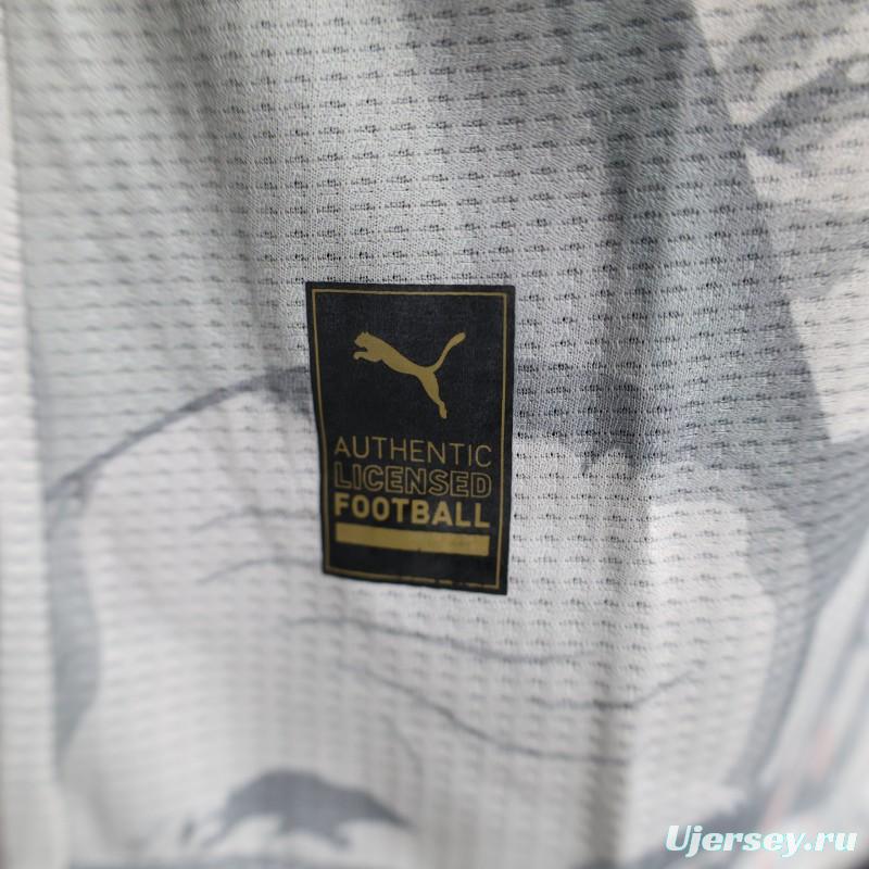 Player Version 2025 MC Alger (MCA) Home White Jersey with Club Emblem Design