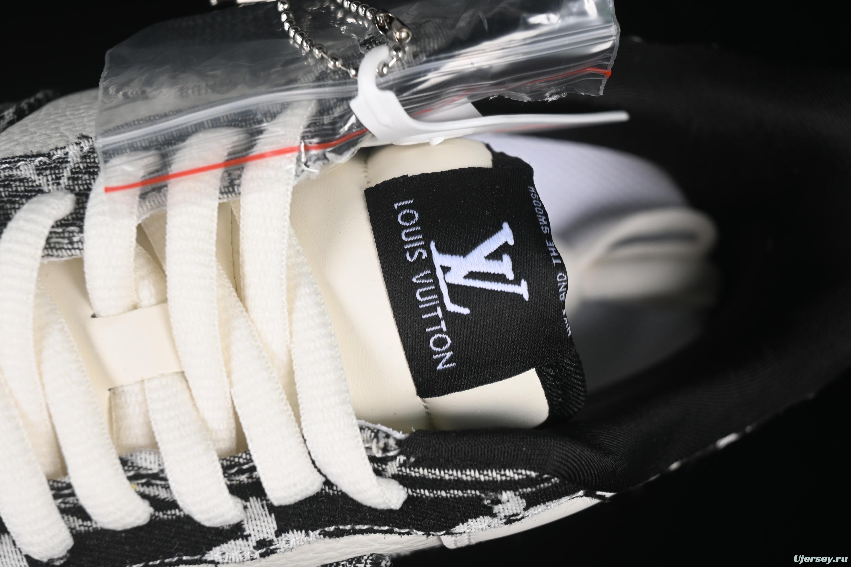 Nike Air Force 1 '07 Low LV Collaboration Grey Black Denim Casual Sneakers - SC9207-539