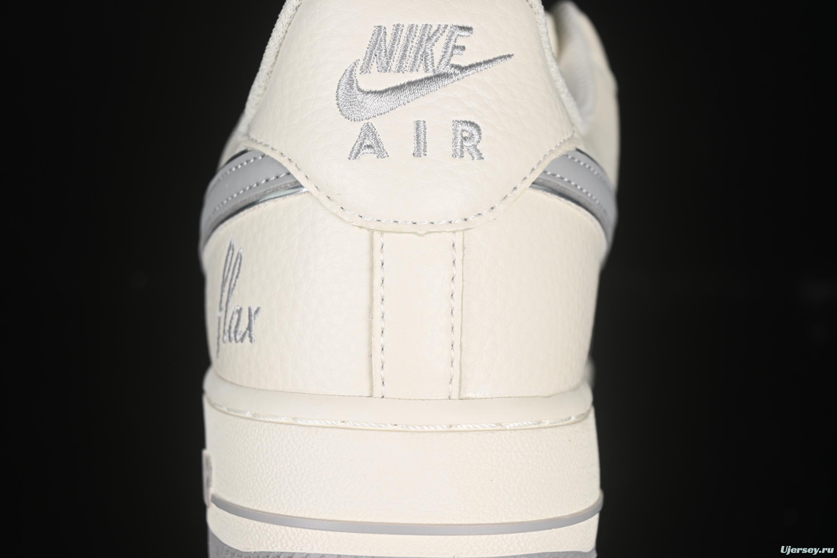 Nike Air Force 1 '07 Low Dream White Grey Swoosh Casual Sneakers - DR2024-106