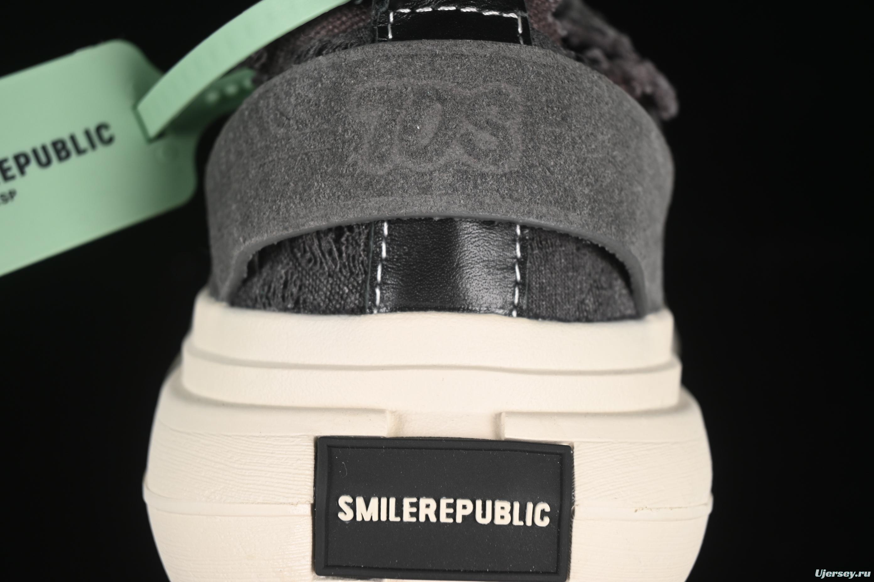 SMILEREPUBLIC INCEPTION Gray Fringe 70s Low-Top Canvas Casual Shoes - G.D4