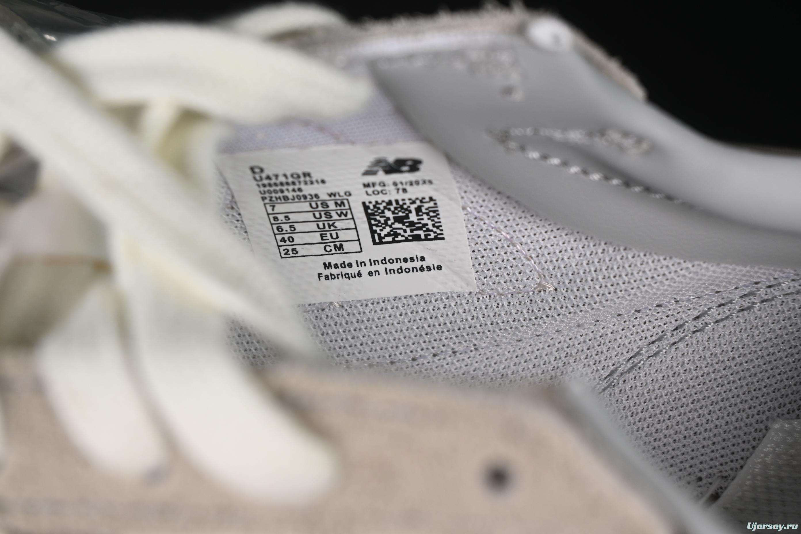 New Balance NB471 Series Fabric and Leather Casual Lifestyle Shoes - U471GR