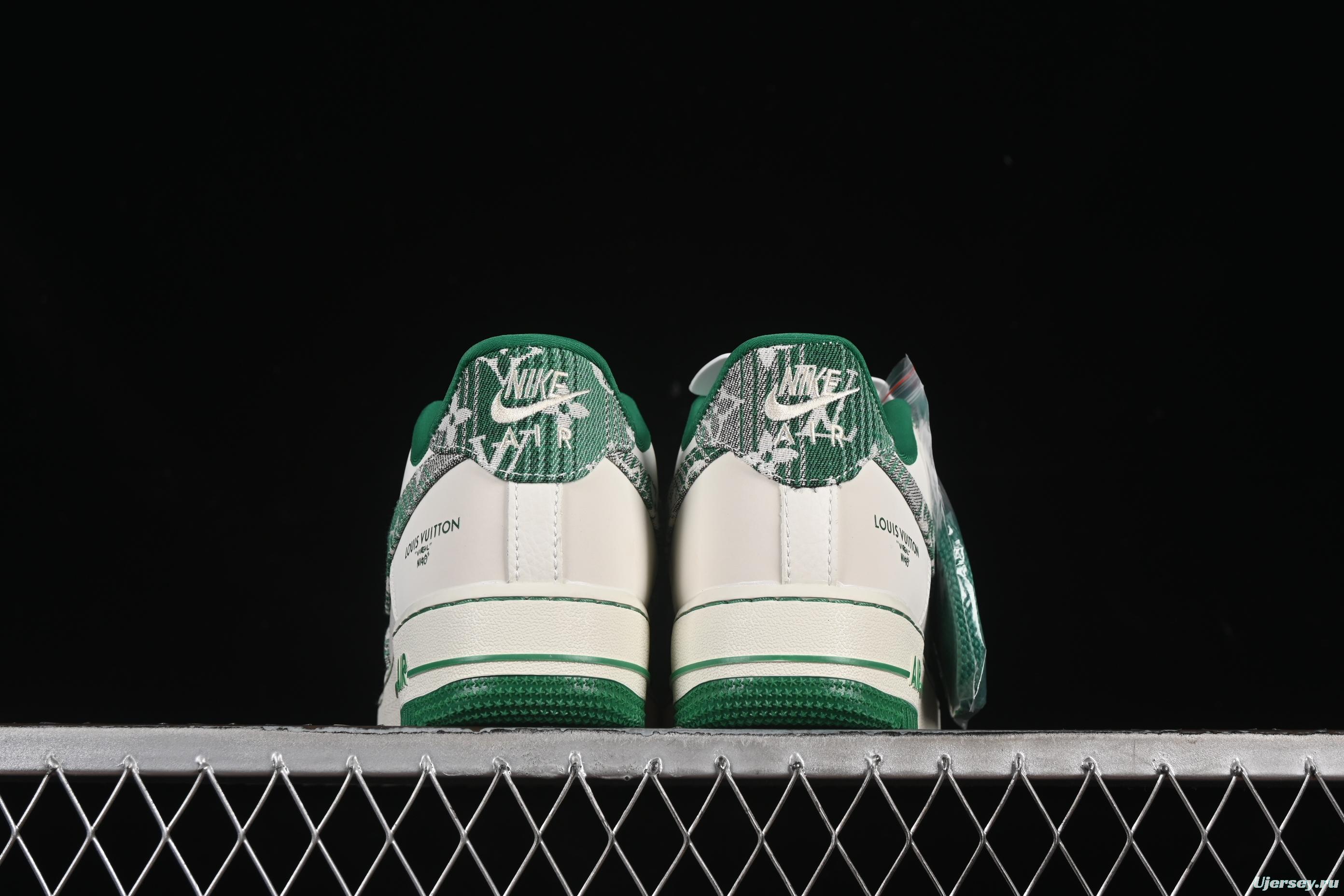 Nike Air Force 1 '07 Low LV Collaboration Green Denim Casual Sneakers - SC9207-538