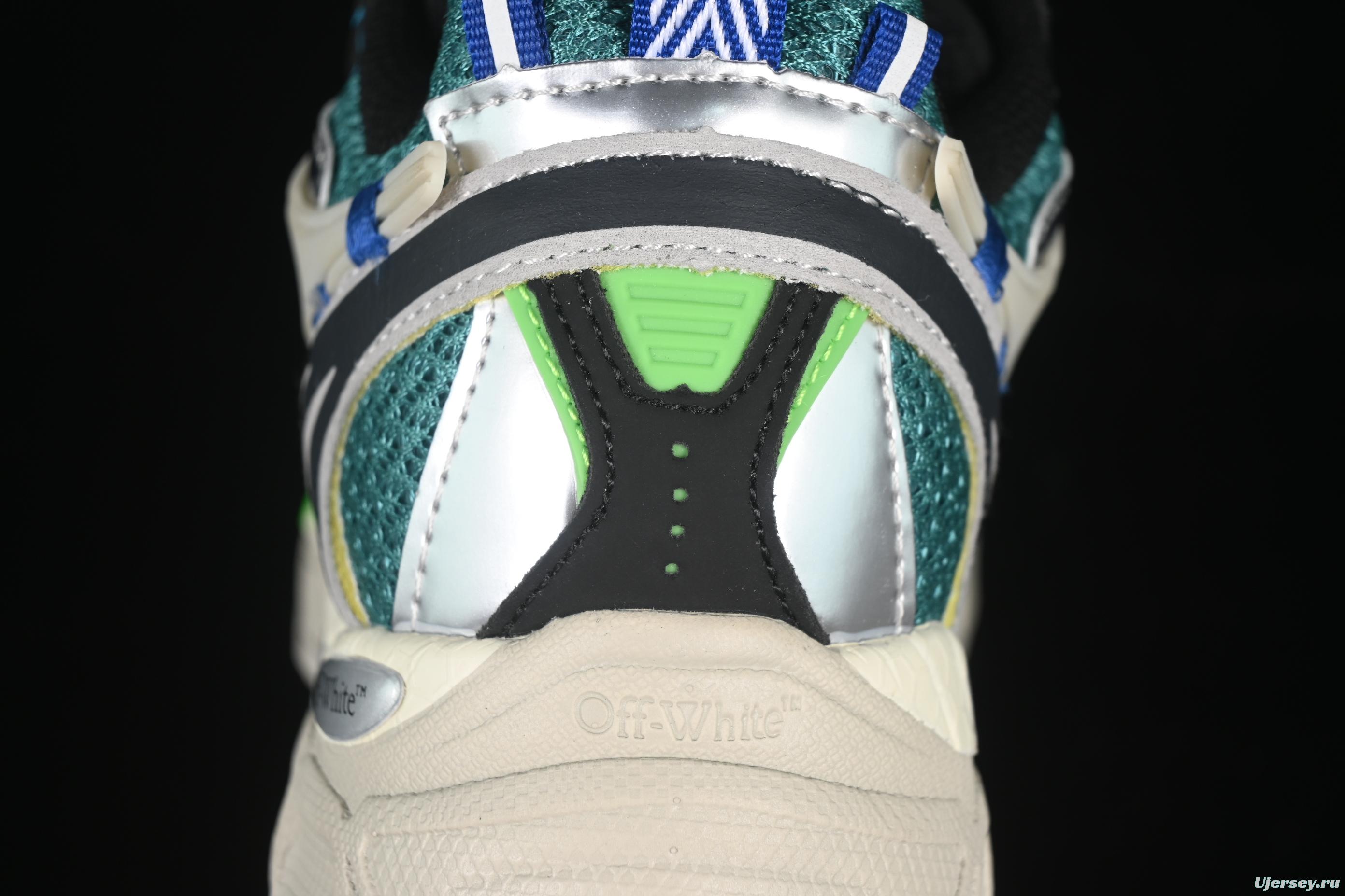 Off-White Be Right Low-Top Lifestyle Sneakers in Grey Green - C.D4