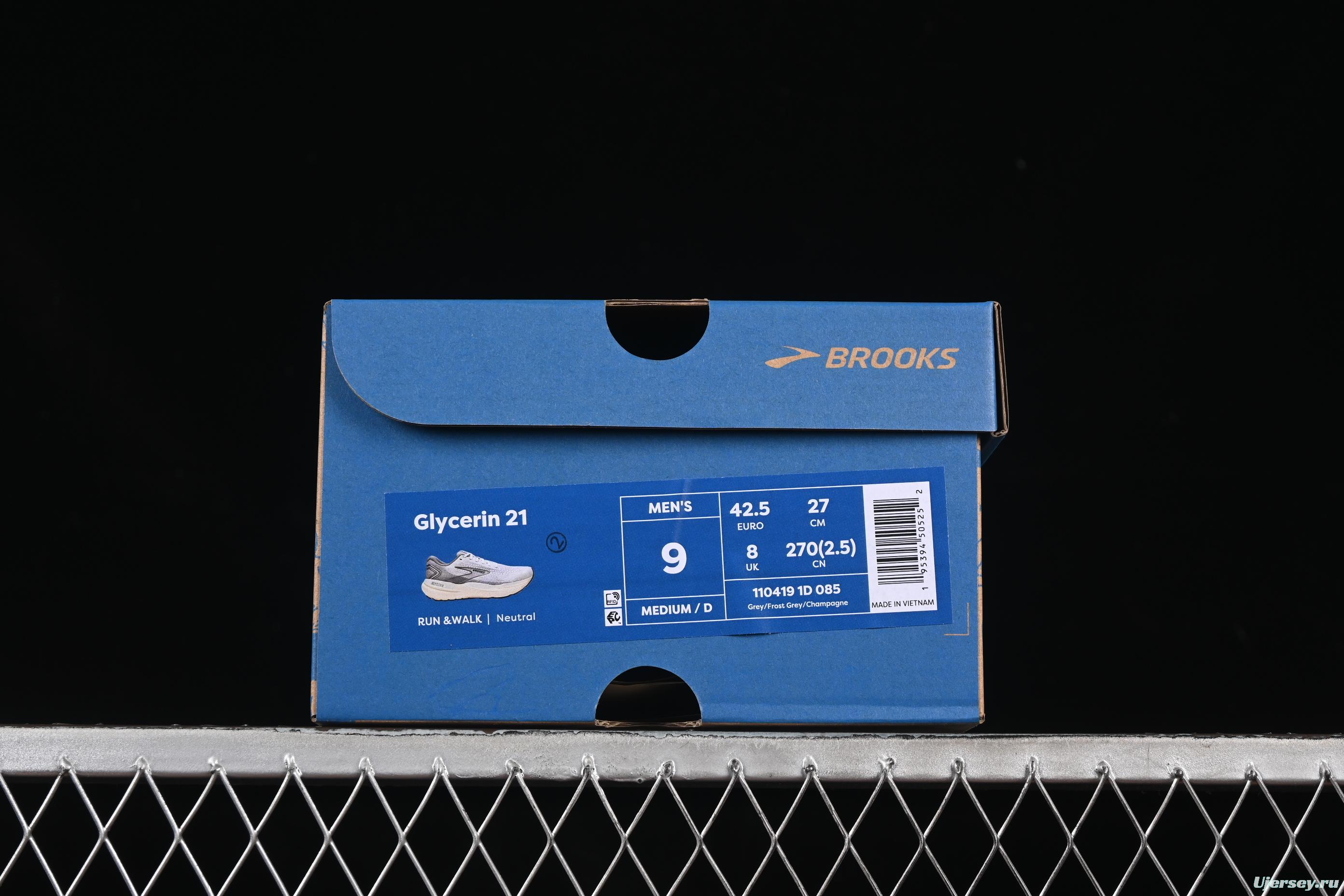 Brooks Glycerin 21 Cushioned Marathon Nitrogen Running Shoes - 1104191D085