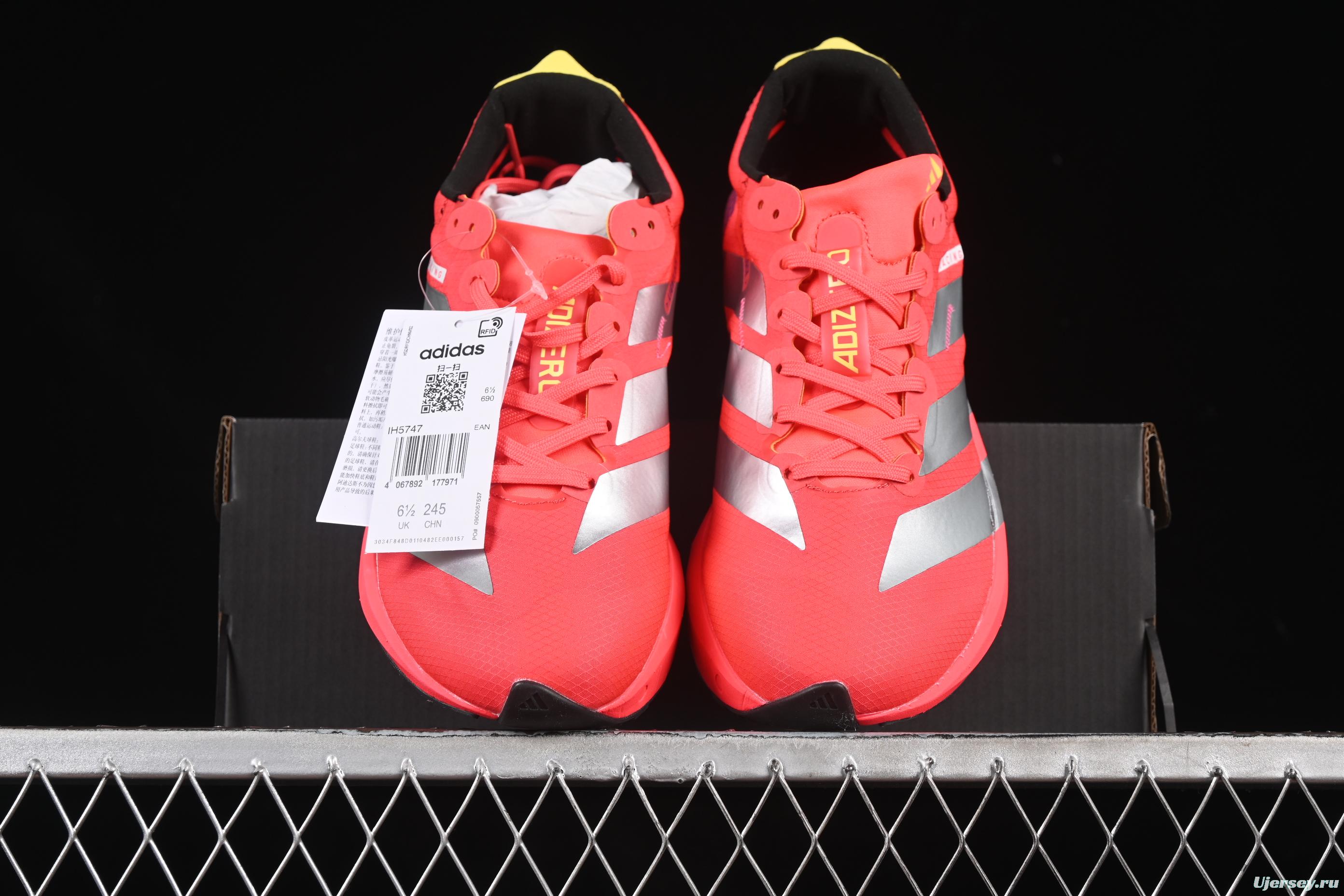 Adidas Adios 9 M Lightweight Breathable Cushioned Running Shoes - IH5747