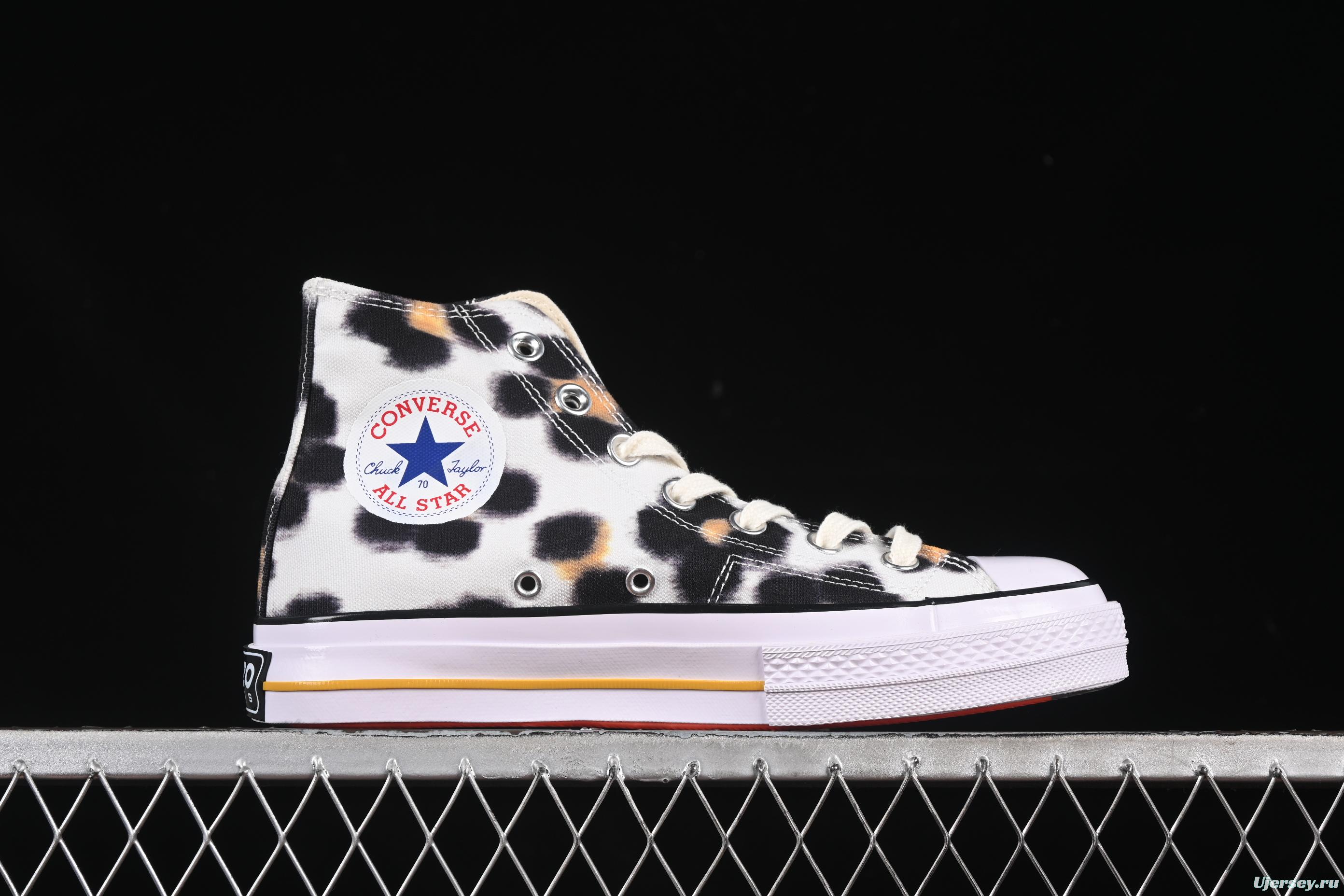Kenzo Chuck Taylor Ox Hana Leopard Cypress High Top Sneakers - A14788C