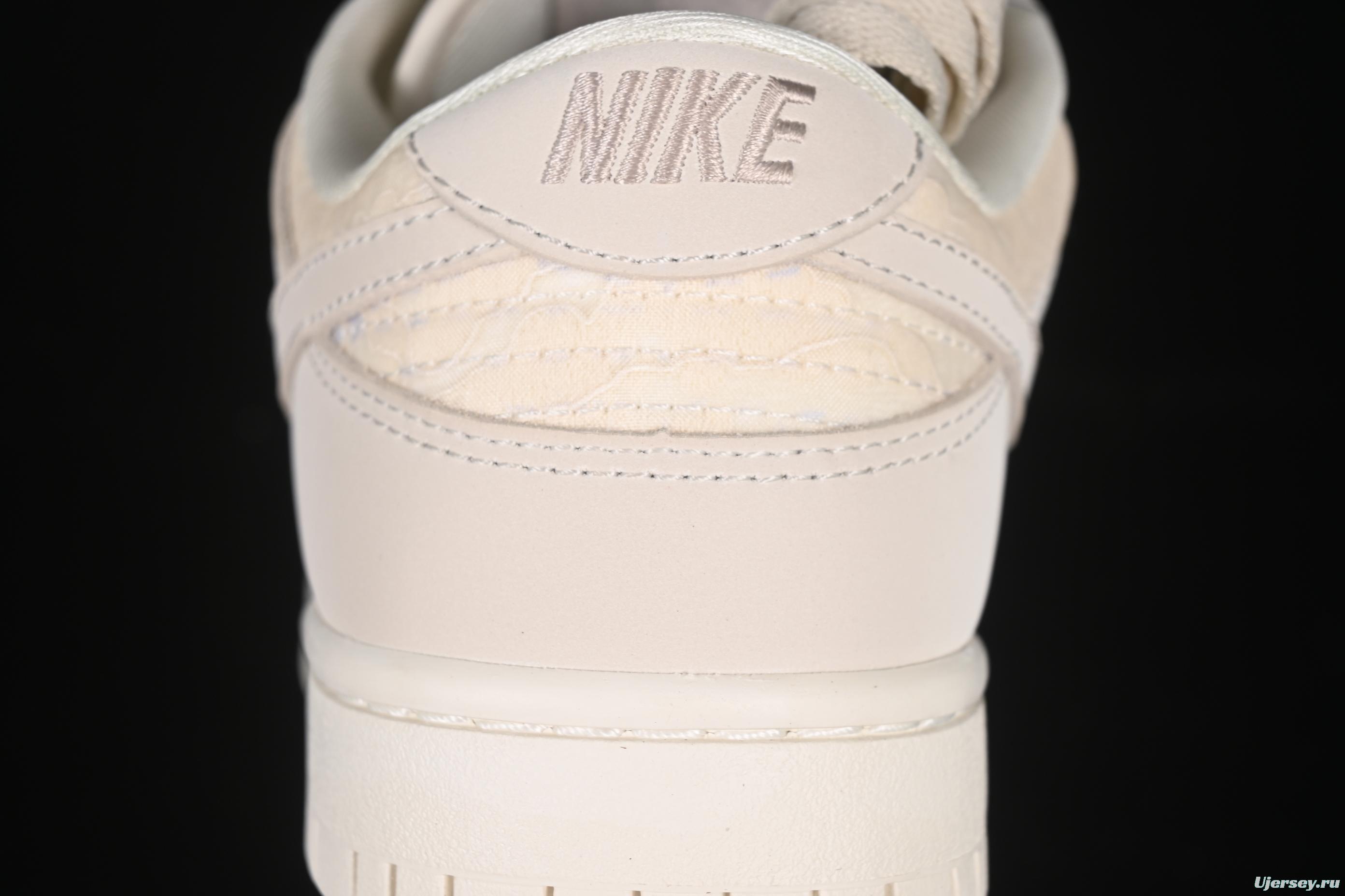 Nike SB Dunk Low Light Orewood Brown Lace Floral Skate Shoes - HJ5870-100