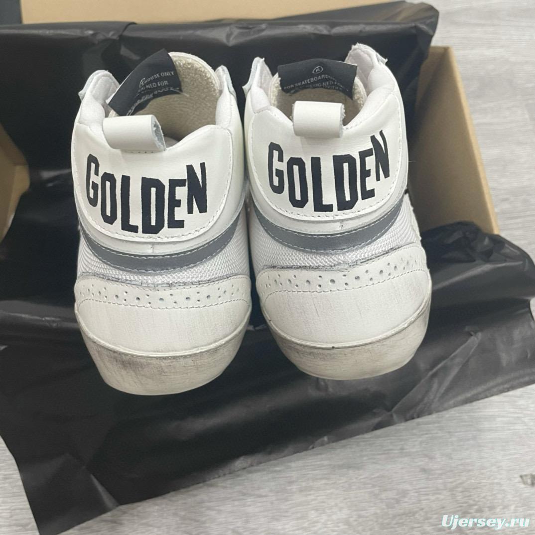 2024 Unisex GGDB White Pink Grey Leather Mesh High Top Sneakers MJ00300