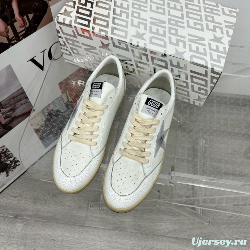2024 Unisex GGDB White Grey Leather Low Top Sneakers MJ00260