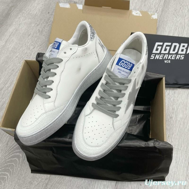 2024 Unisex GGDB White Grey Leather Sneakers MJ00260