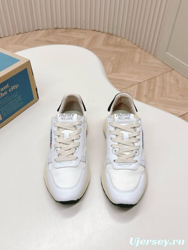 2024 Women Autry White Red Black Leather Mesh Sneakers MJ00330