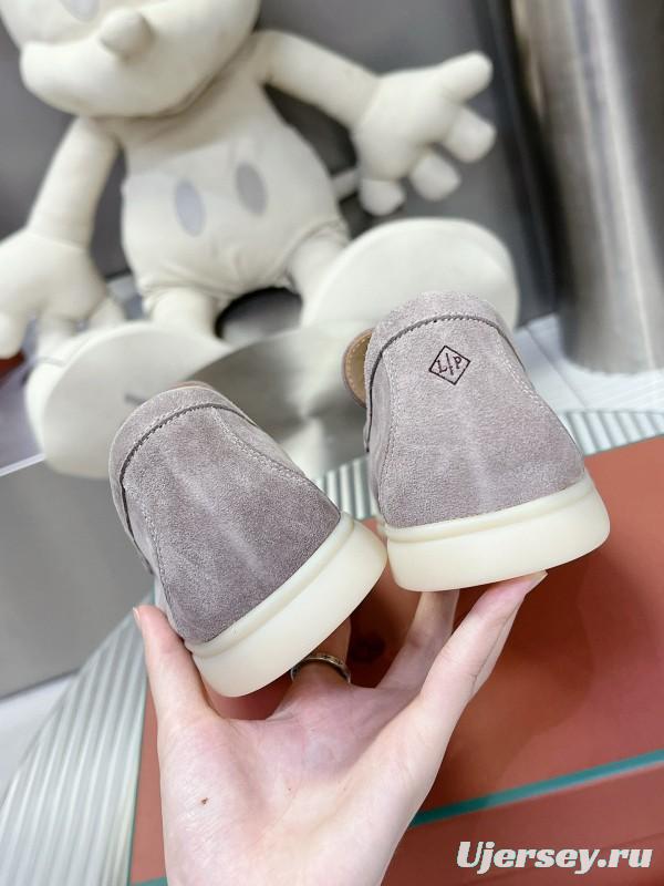 2024 Unisex Le Parmentier Beige Suede Loafers MJ00270