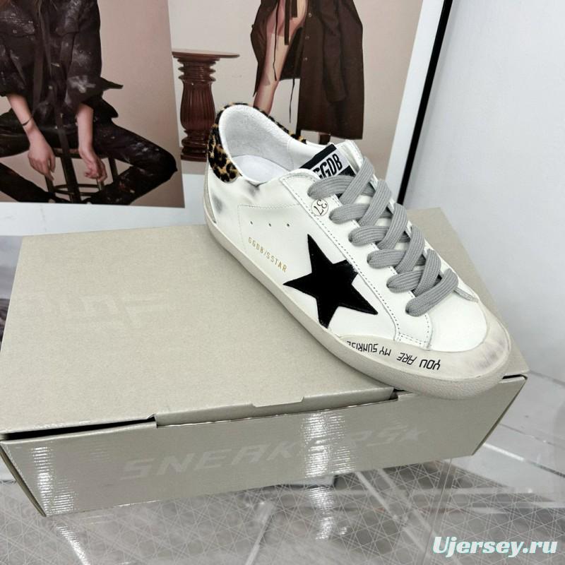 2025 Women GGDB White Black Leather Sneakers LY00360