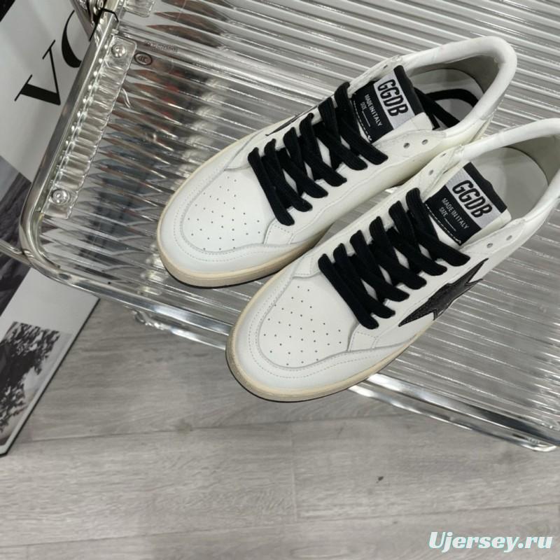 2024 Unisex GGDB White Black Leather Sneakers MJ00260