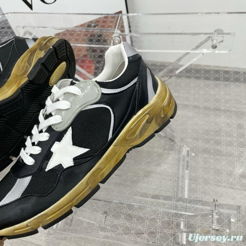 2024 Men GGDB Black White Suede Mesh Sneakers