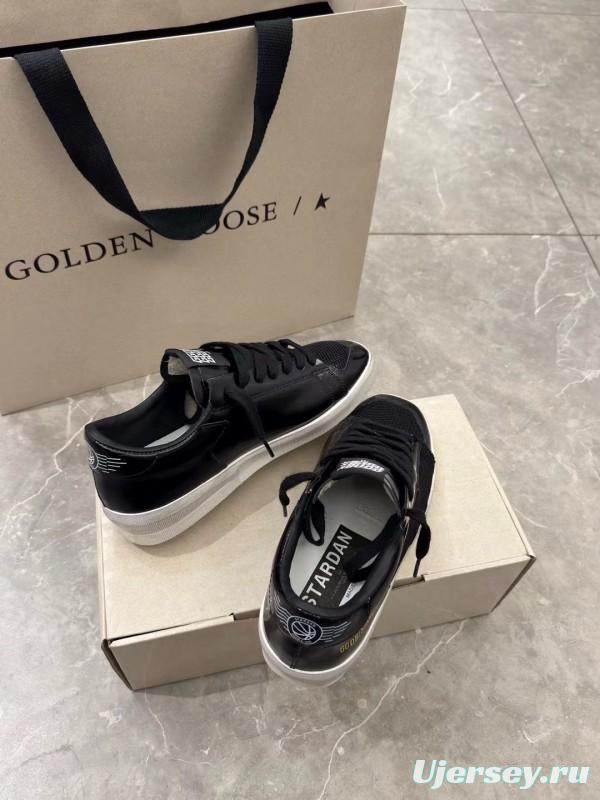 2024 Unisex GGDB Black Mesh Leather Sneakers MJ00260