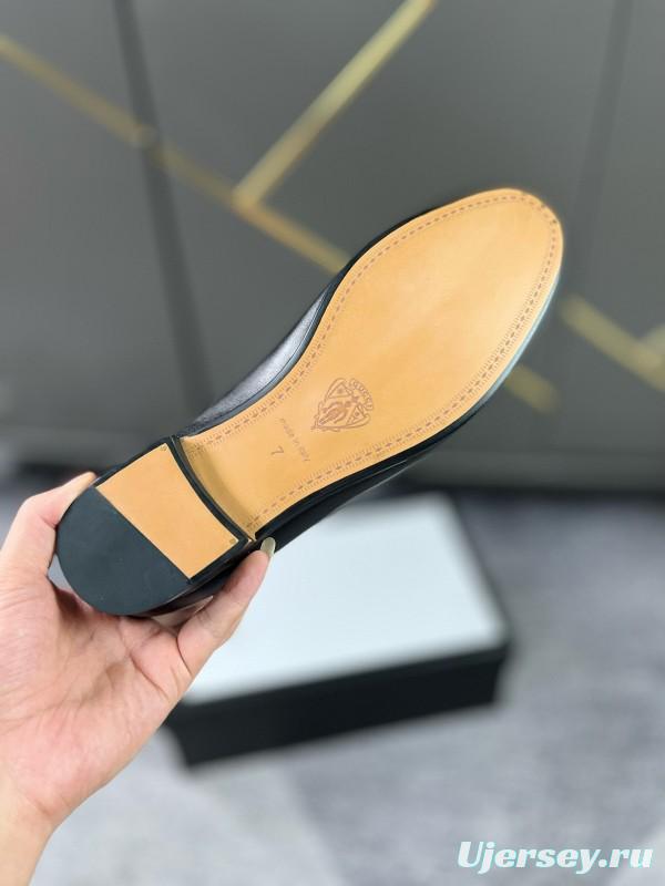 2024 Men Louis Vuitton Black Leather Loafer