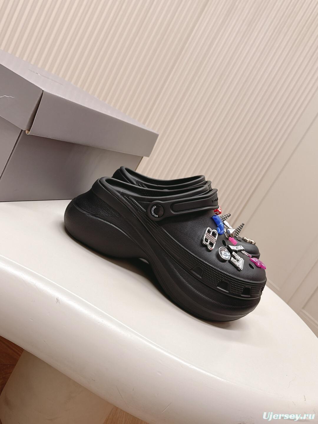 2025 Women Balenciaga Black EVA Clogs LY00330