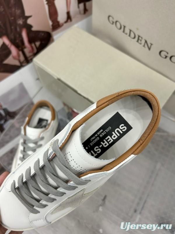 2025 Unisex GGDB White Brown Leather Sneaker MJ00260