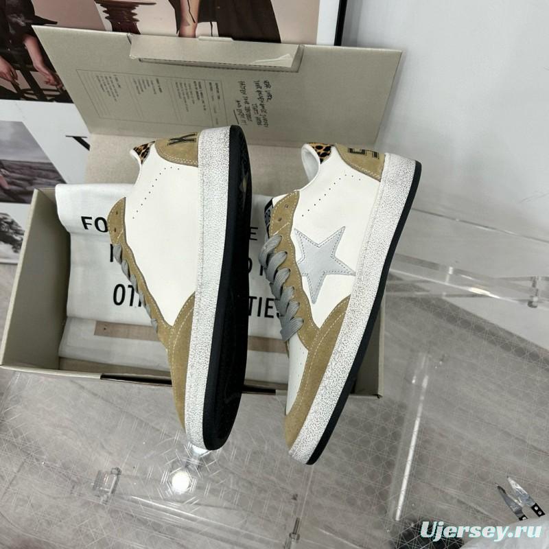 2024 Unisex GGDB White Beige Leather Suede Low Top Sneakers MJ00260