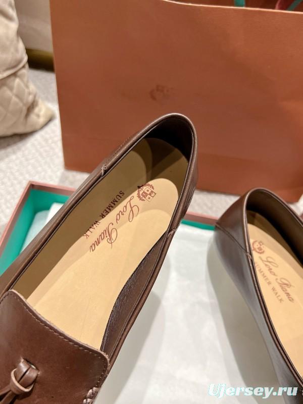 2025 Women LP Brown Leather Loafer Tassel LY00291