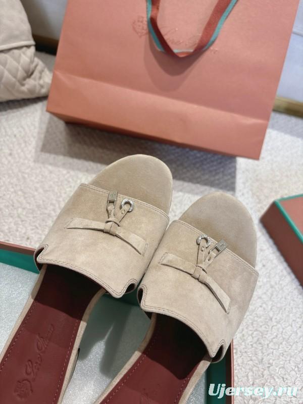 2025 Women LP Beige Suede Heels LY00390