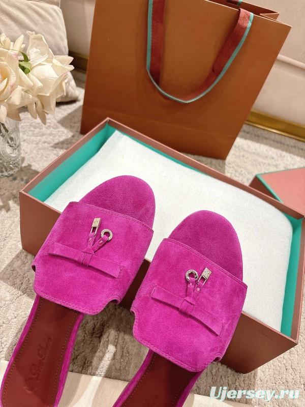 2025 Slippers Le Parmentier Pink Suede Slippers
