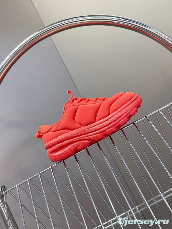 2025 Women Marni Red Fabric Sneakers