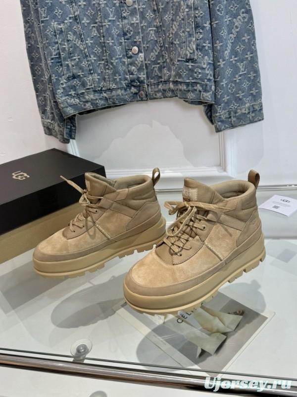 2024 Unisex UGG beige suede leather boots MJ00300