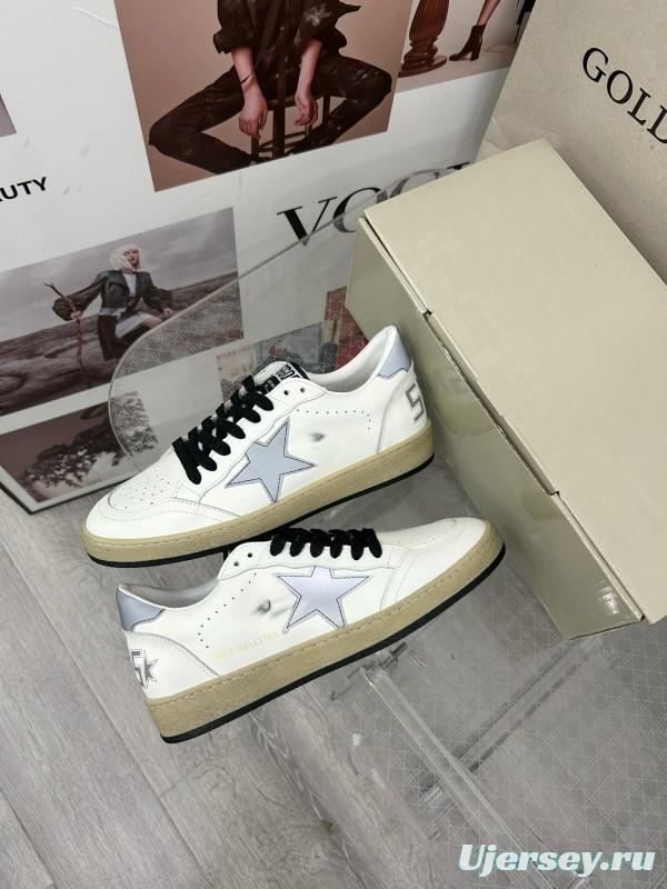 2024 Unisex GGDB White Grey Leather Sneakers MJ00260