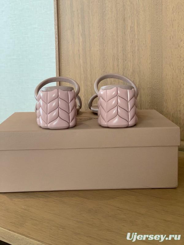 2025 Women Gianvito Rossi Beige Leather Slippers KFY00260