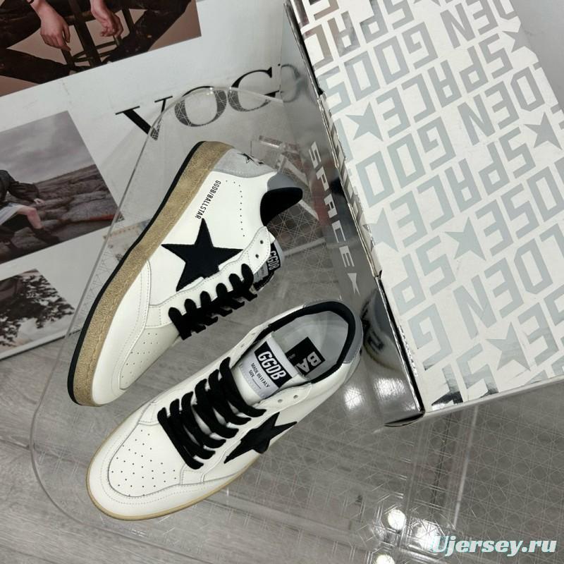 2024 Unisex GGDB White Black Leather Sneakers MJ00260