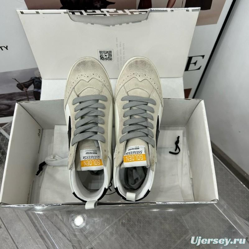 2024 Unisex GGDB White Black Leather Suede High Top Sneakers MJ00300