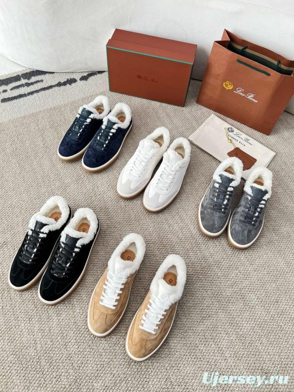 2024 Unisex Le Parmentier White Suede Rubber Low Top Tennis Shoes MJ00350