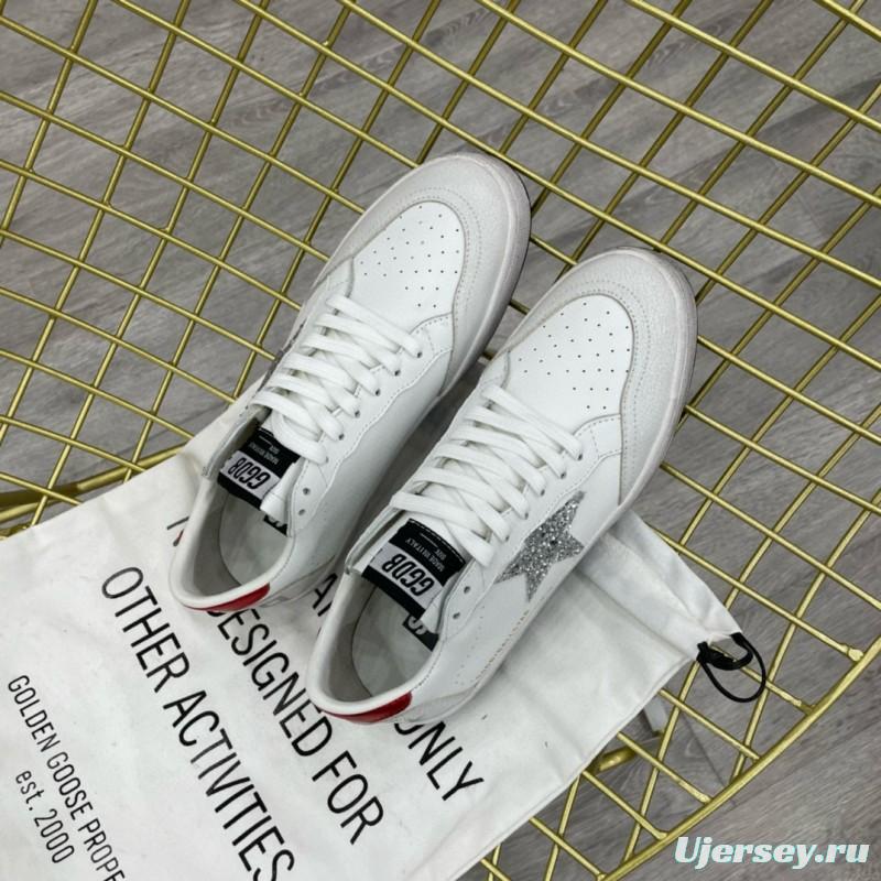 2024 Unisex GGDB White Grey Red Leather Low Top Sneakers MJ00260