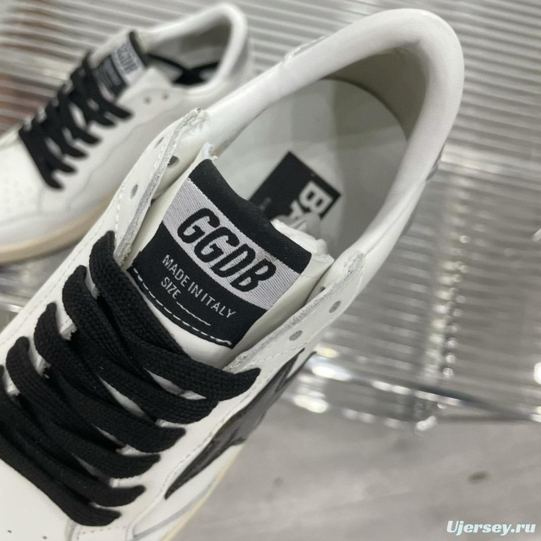 2024 Unisex GGDB White Black Leather Sneakers MJ00260