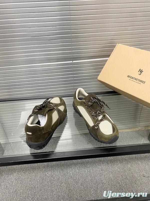 2025 Unisex Puma Brown White Silk Oxford Leather Sneakers KFY00280