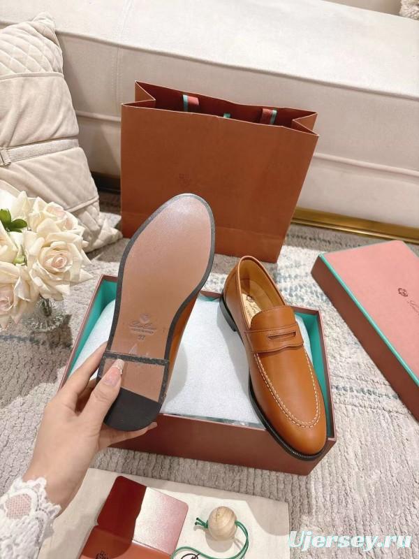 2025 Women LP Brown Leather Loafer LY00340