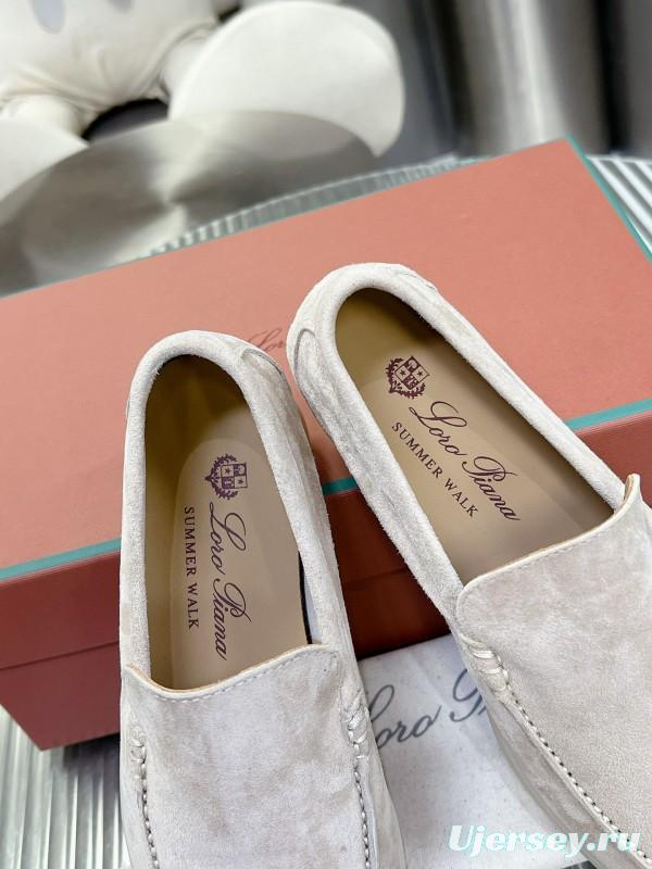 2024 Unisex Le Parmentier Beige Suede Loafers MJ00270
