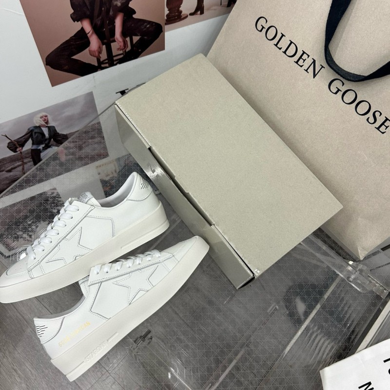 2024 Unisex GGDB White Leather Low Top Sneakers MJ00260