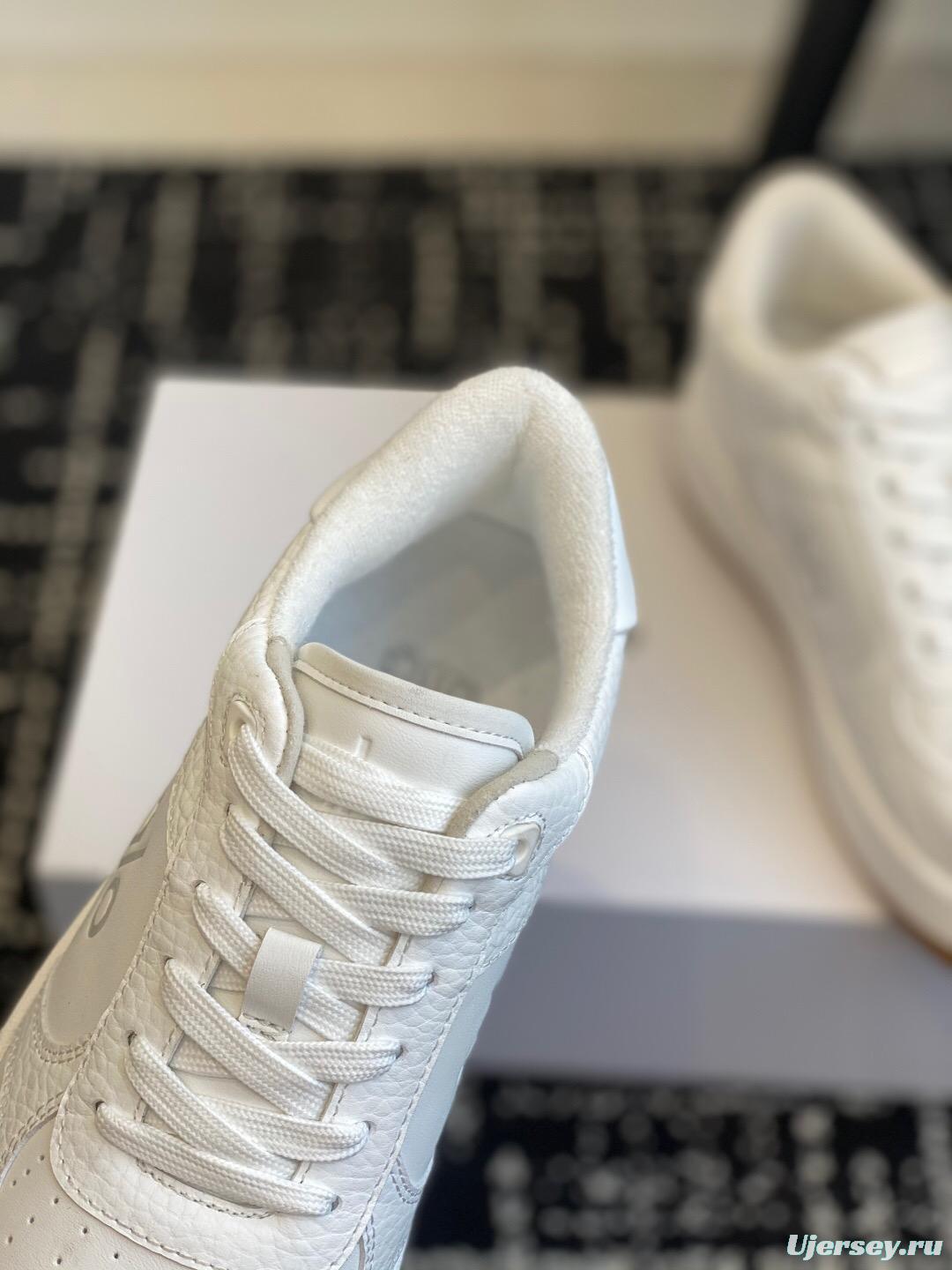 2025 Women Alo White Leather Casual Sneakers KFY00280