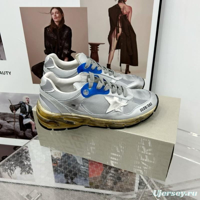 2024 Unisex GGDB Silver Blue White Mesh Sneaker
