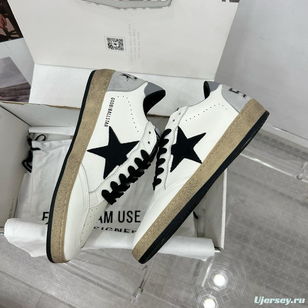 2024 Unisex GGDB White Black Leather Sneakers MJ00260